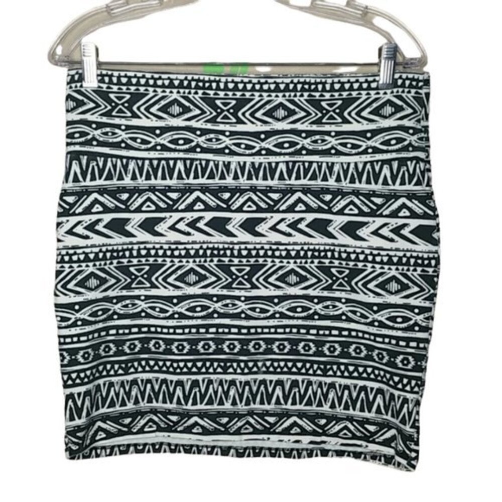 Charlotte Russe Skirt Aztec Print Stretch Womens Size XL